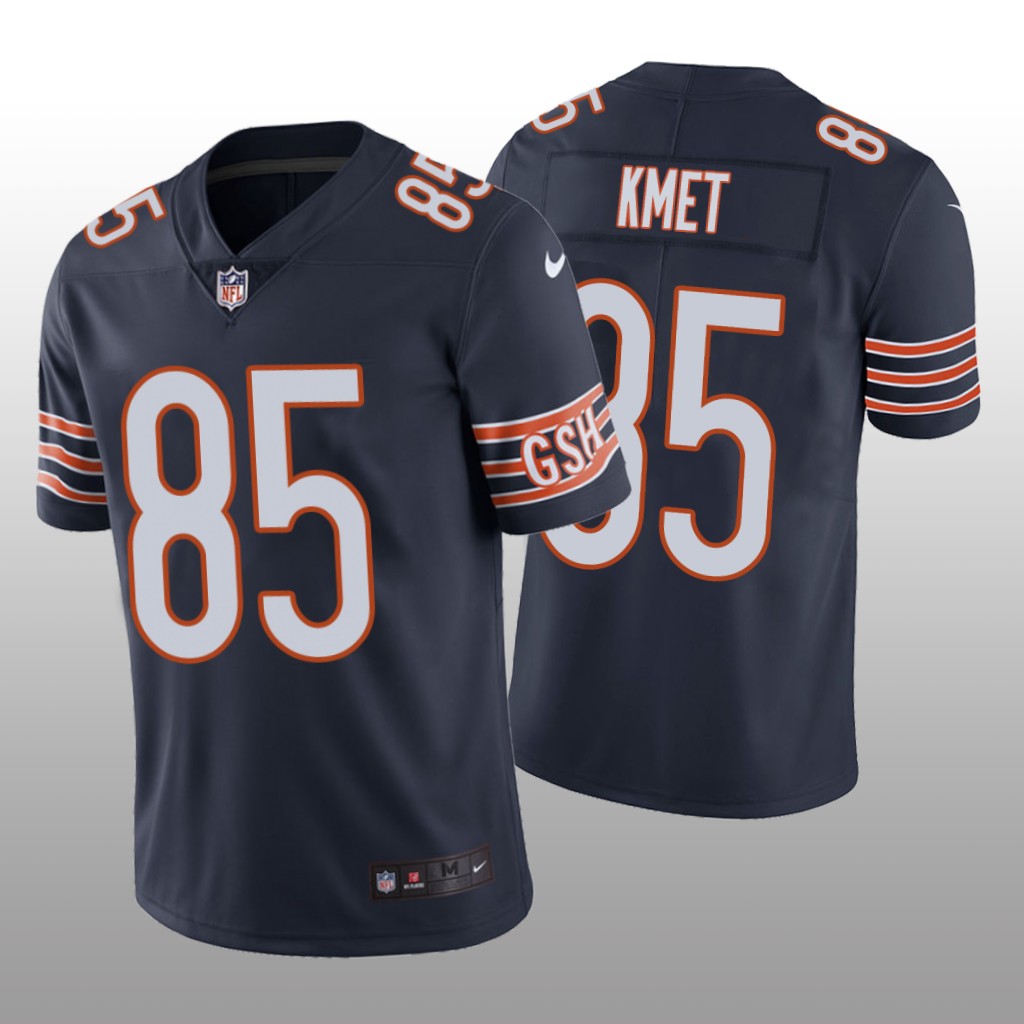 Chicago Bears Cole Kmet Navy Jersey Vapor Limited - Men's