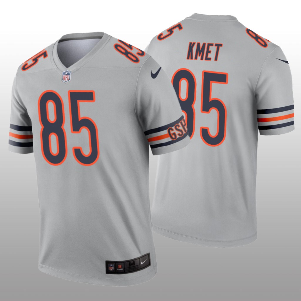Chicago Bears Cole Kmet Silver Jersey Inverted Legend - Men's