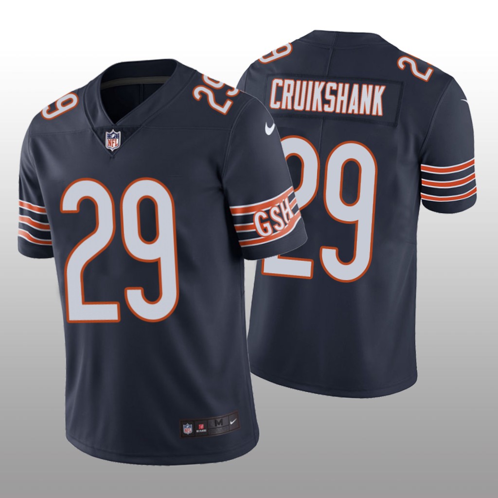 Chicago Bears Dane Cruikshank Navy Jersey Vapor Limited Vapor Limited - Men's