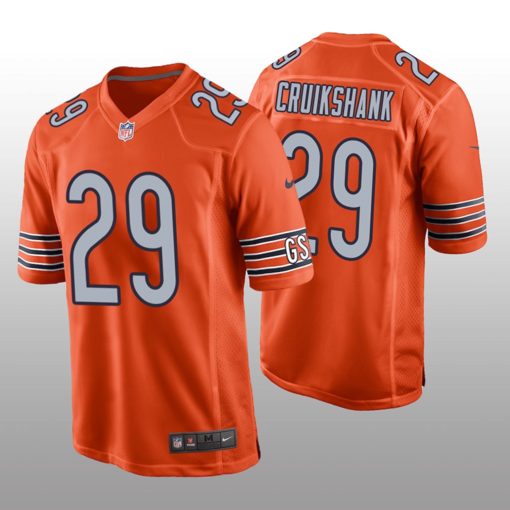 Chicago Bears Dane Cruikshank Orange Jersey Alternate Game - Men's