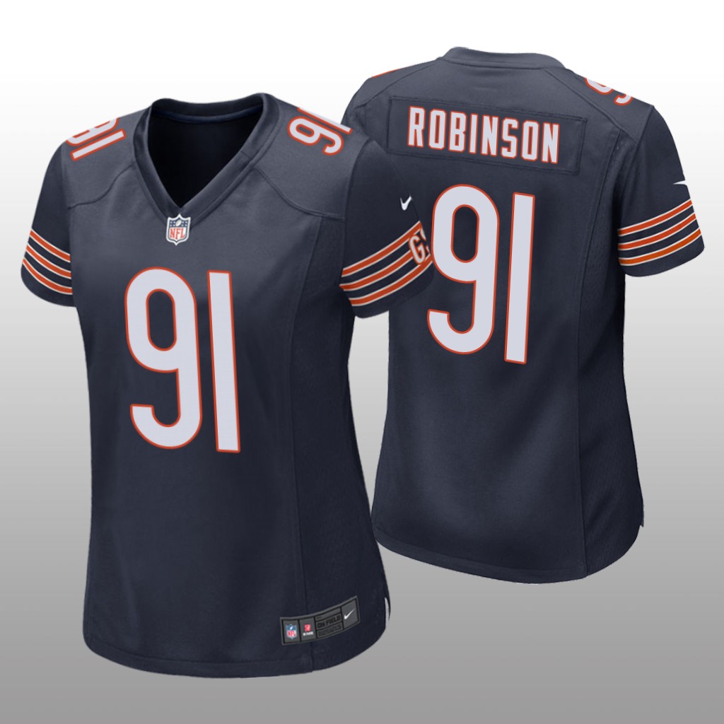 Chicago Bears Dominique Robinson Navy Jersey Game - Women's