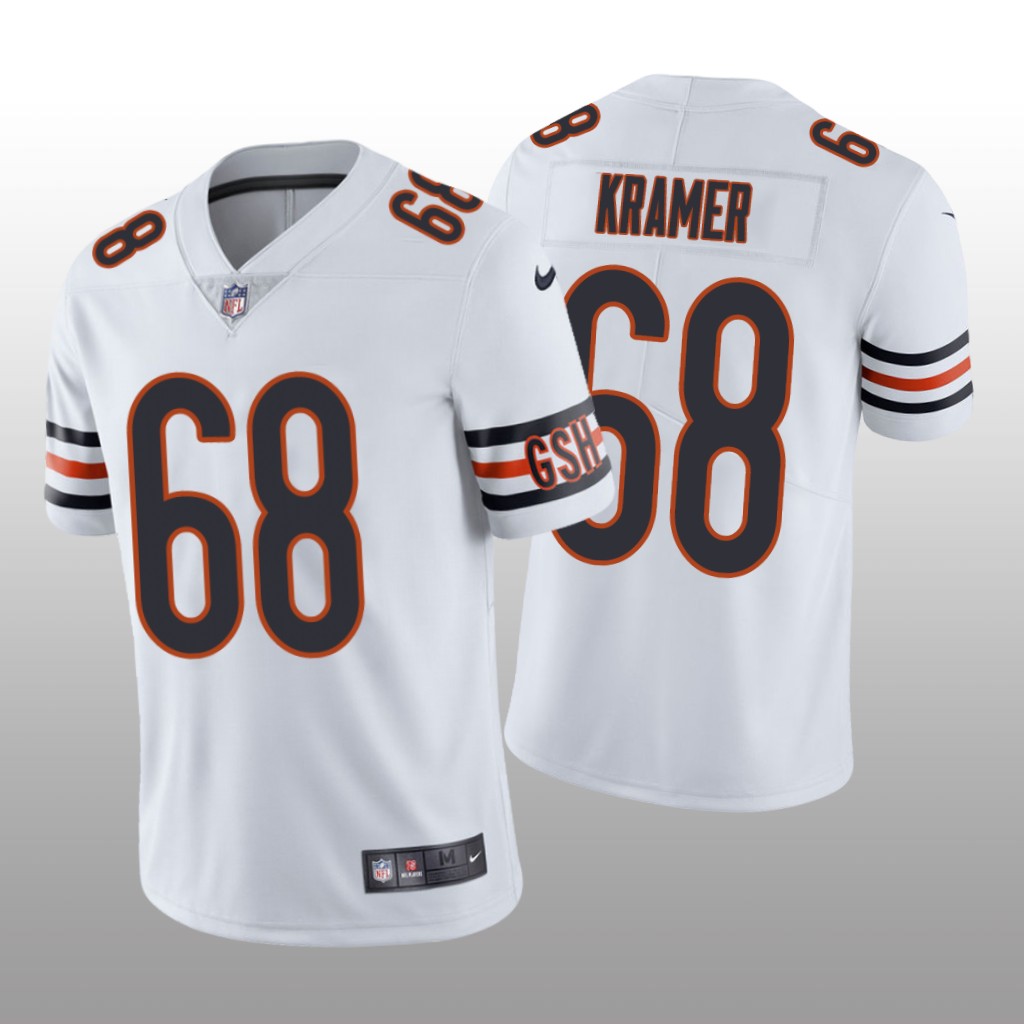 Chicago Bears Doug Kramer White Jersey Vapor Limited - Men's