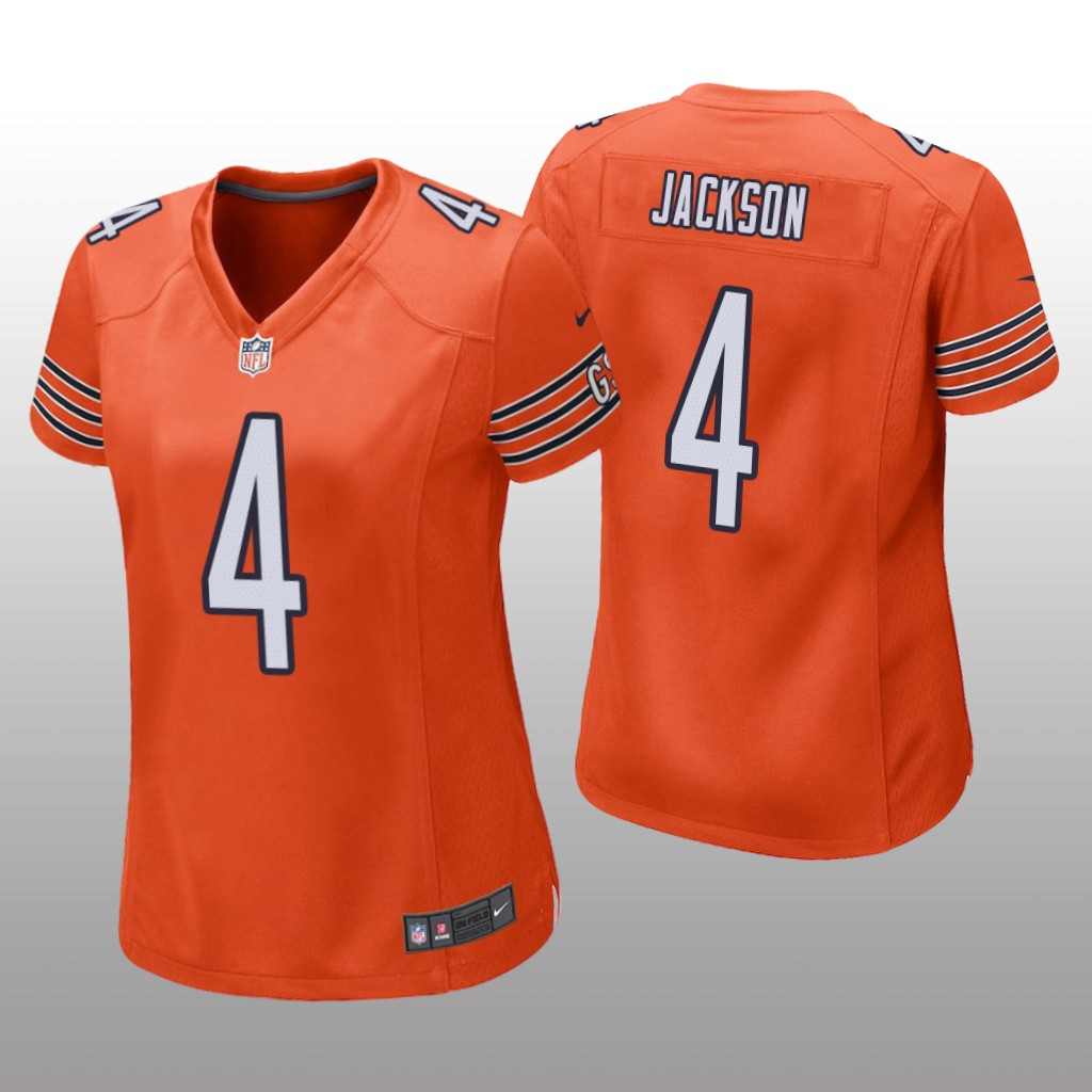 Chicago Bears Eddie Jackson Orange Jersey Game - Women's