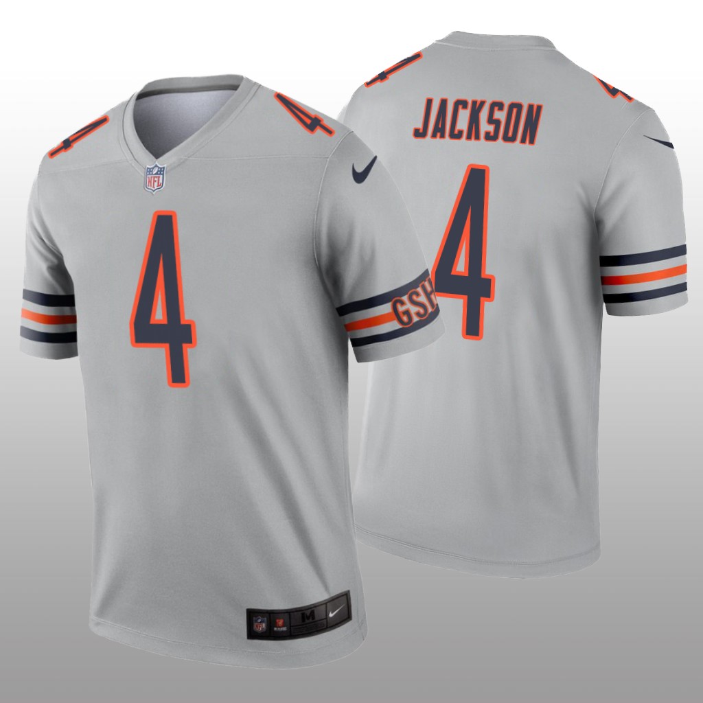 Chicago Bears Eddie Jackson Silver Jersey Inverted Legend - Men's