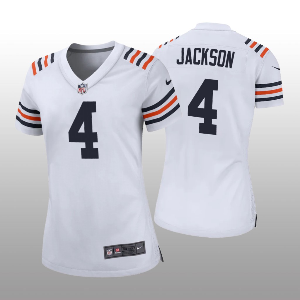 Chicago Bears Eddie Jackson White Jersey Game - Women's