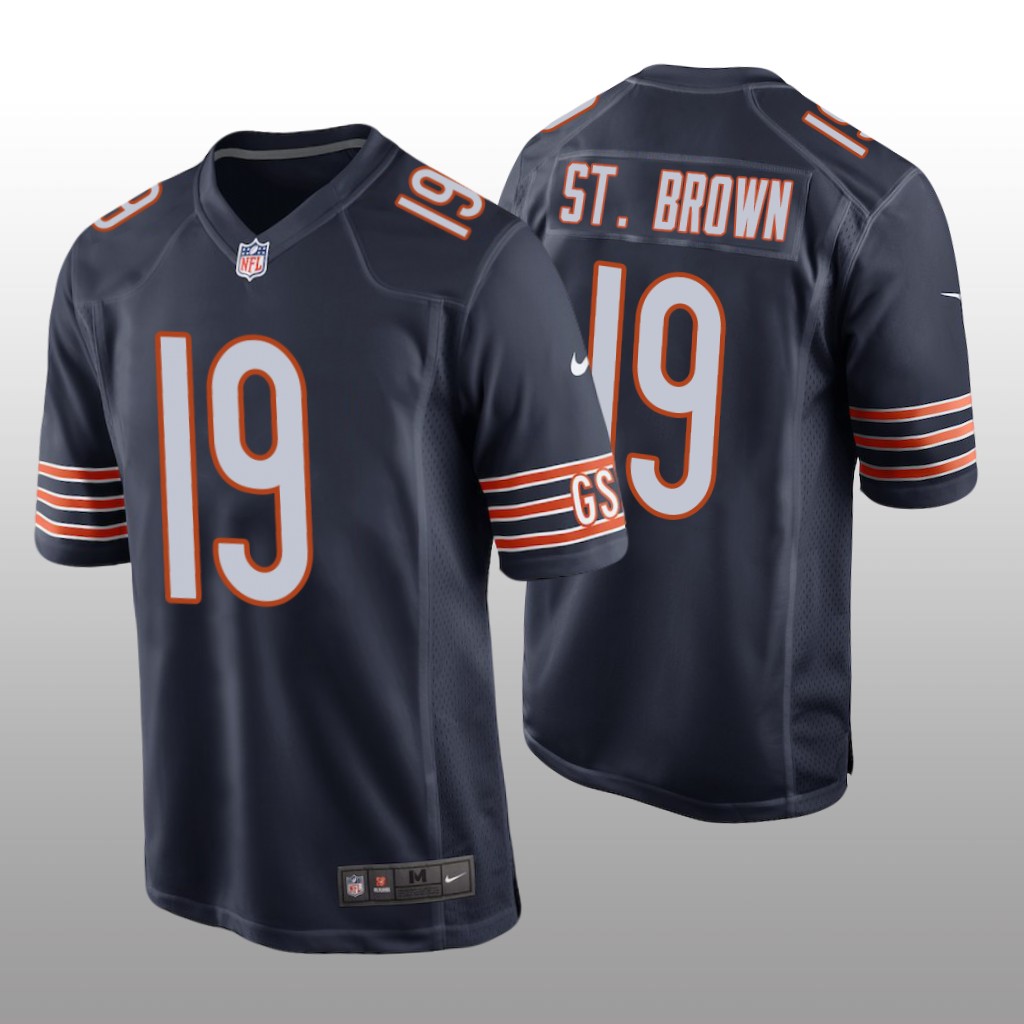 Chicago Bears Equanimeous St. Brown Navy Jersey Game - Men's