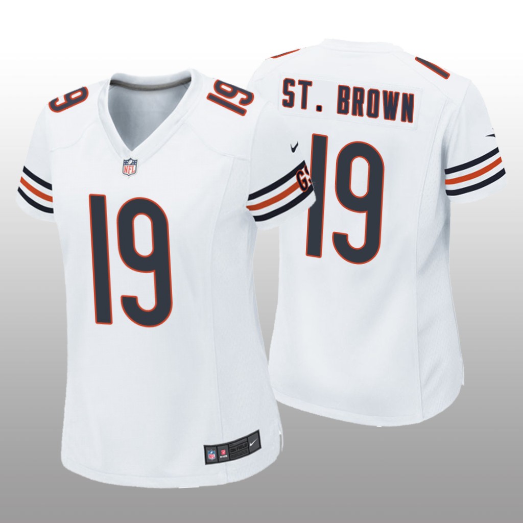 Chicago Bears Equanimeous St. Brown White Jersey Game - Women's
