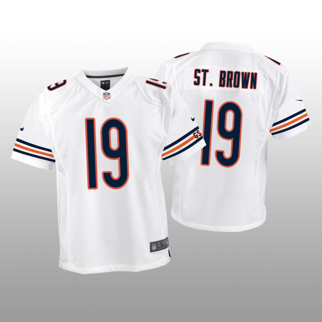 Chicago Bears Equanimeous St. Brown White Jersey Game - Youth
