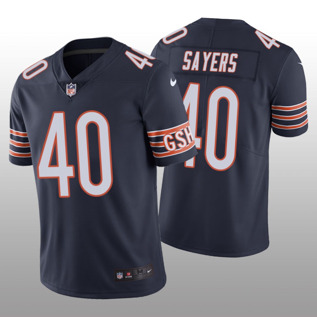 Chicago Bears Gale Sayers Navy Jersey Vapor Limited - Men's