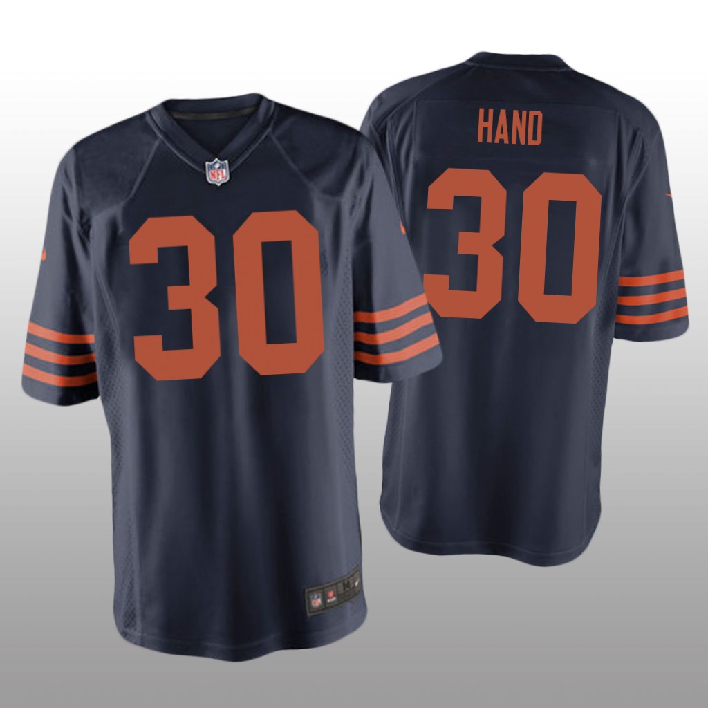 Chicago Bears Harrison Hand Navy Jersey Throwback Game - Men's