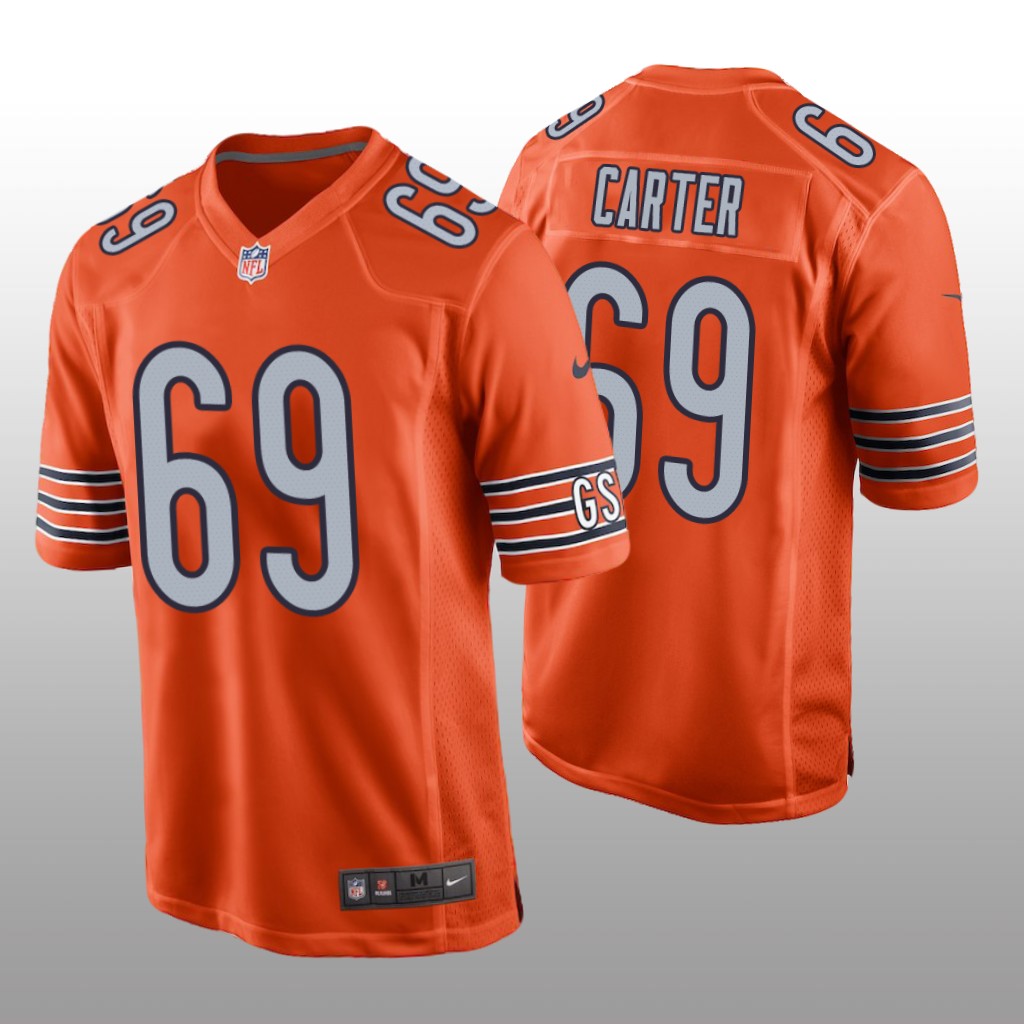 Chicago Bears Ja'Tyre Carter Orange Jersey Alternate Game - Men's