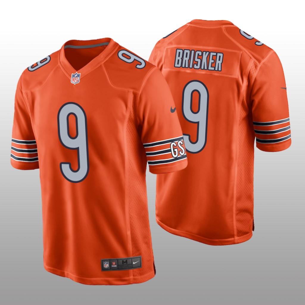 Chicago Bears Jaquan Brisker Orange Jersey Alternate Game - Men's