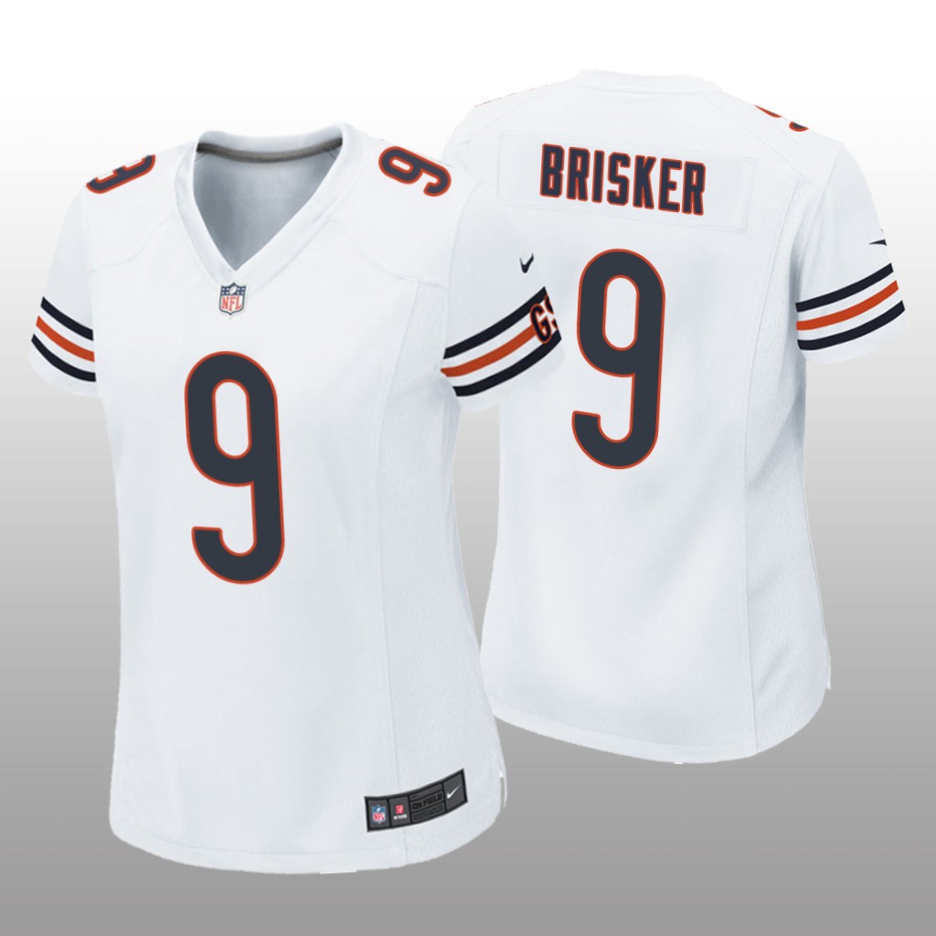 Chicago Bears Jaquan Brisker White Jersey Game - Women's