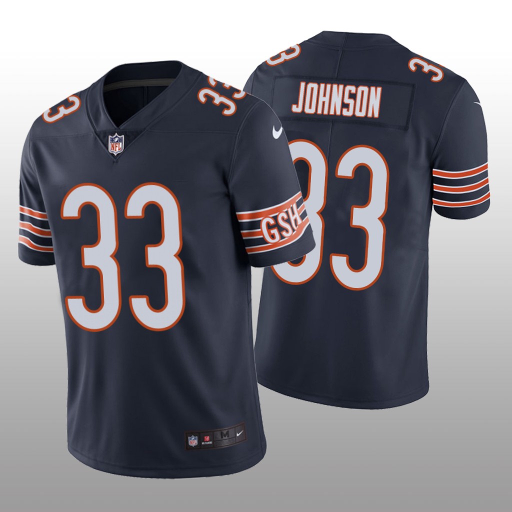 Chicago Bears Jaylon Johnson Navy Jersey Vapor Limited - Men's