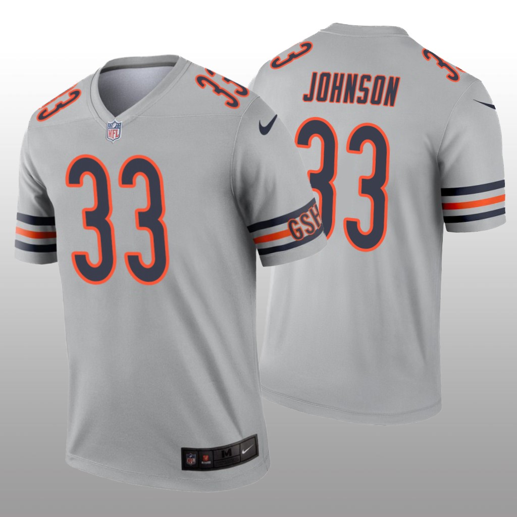 Chicago Bears Jaylon Johnson Silver Jersey Inverted Legend - Men's