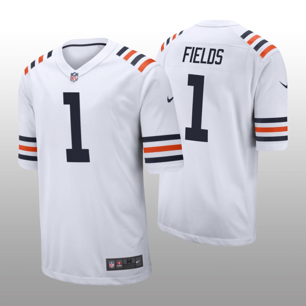Chicago Bears Justin Fields White Jersey Alternate Game - Men's