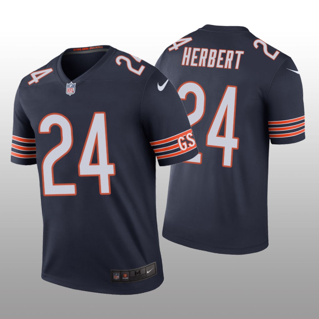 Chicago Bears Khalil Herbert Navy Jersey Color Rush Legend - Men's