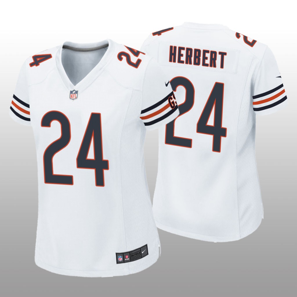 Chicago Bears Khalil Herbert White Jersey Game - Women's