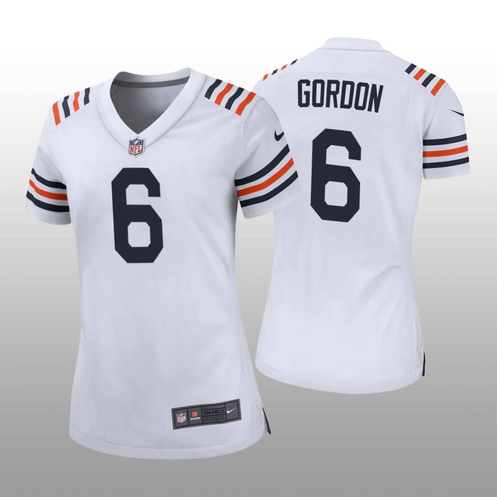 Chicago Bears Kyler Gordon White Jersey Game - Women's