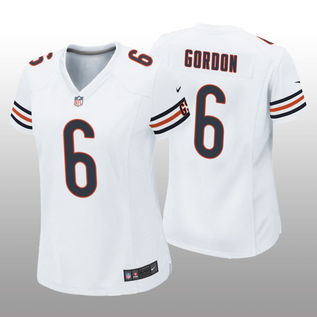 Chicago Bears Kyler Gordon White Jersey Game - Women's