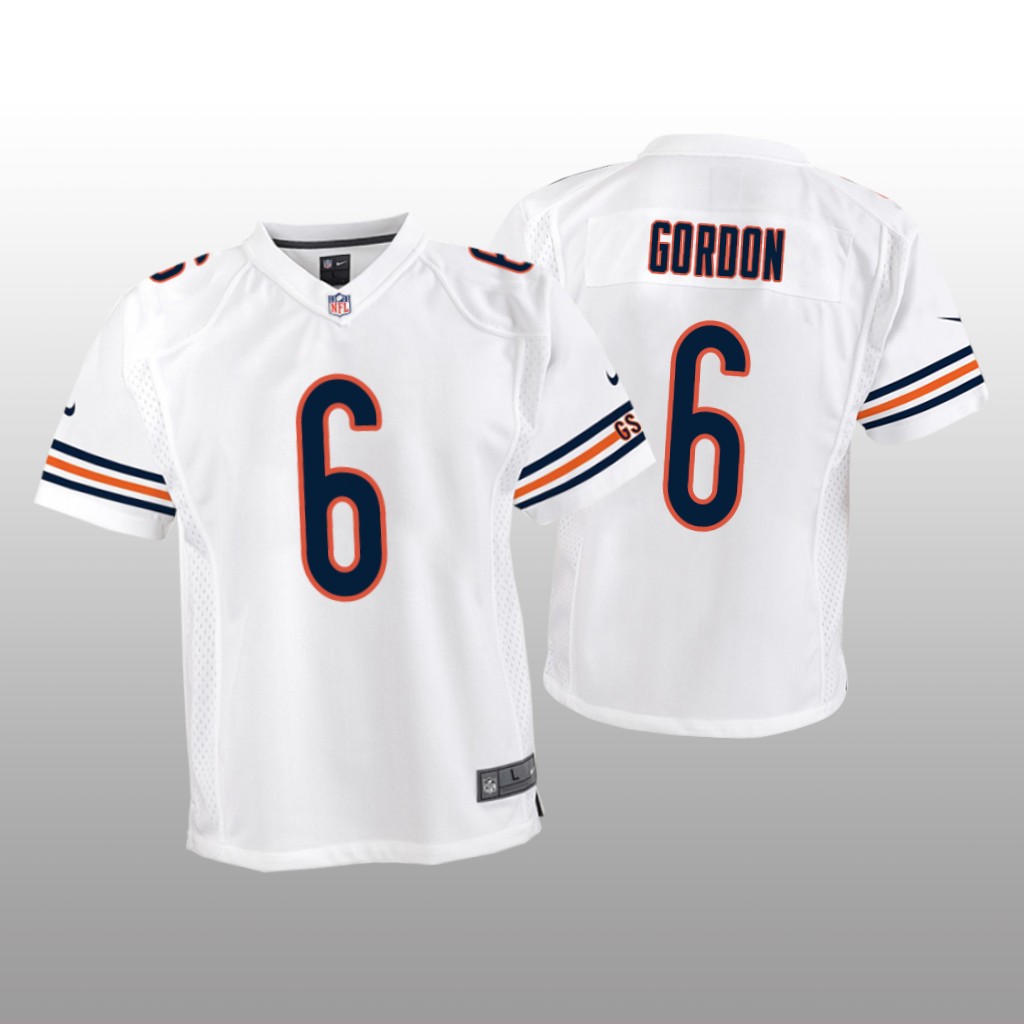 Chicago Bears Kyler Gordon White Jersey Game - Youth
