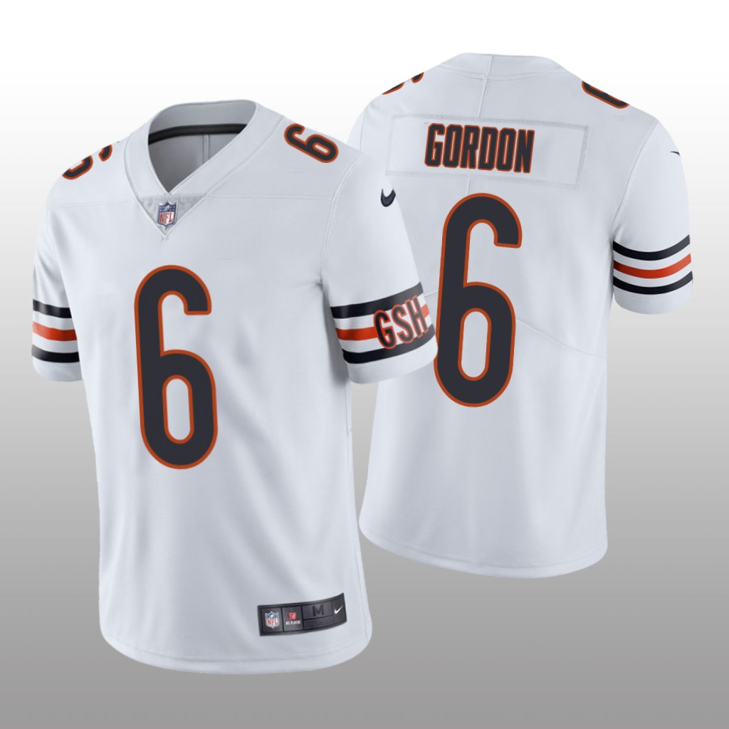 Chicago Bears Kyler Gordon White Jersey Vapor Limited - Men's
