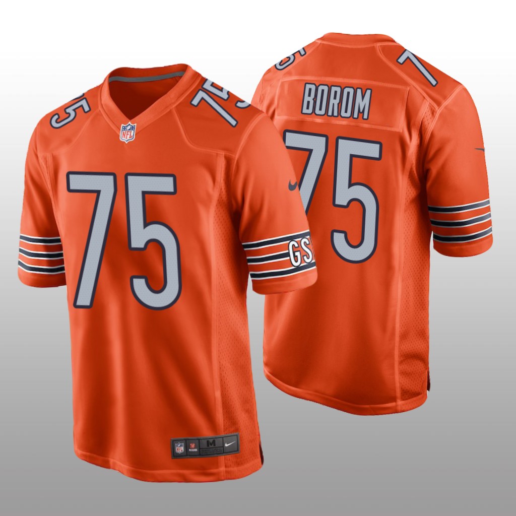 Chicago Bears Larry Borom Orange Jersey Alternate Game - Men's