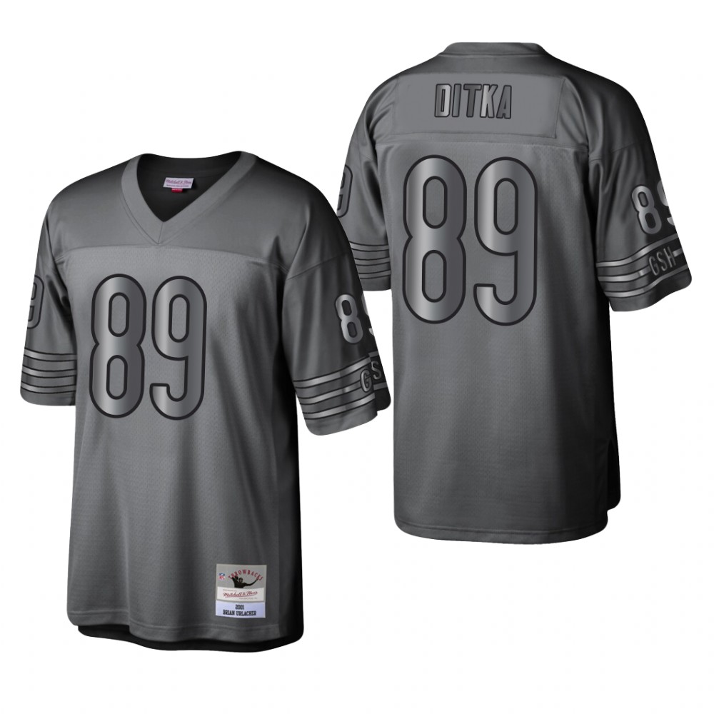 Chicago Bears Mike Ditka Charcoal Metal Legacy 2001 Throwback - Men's