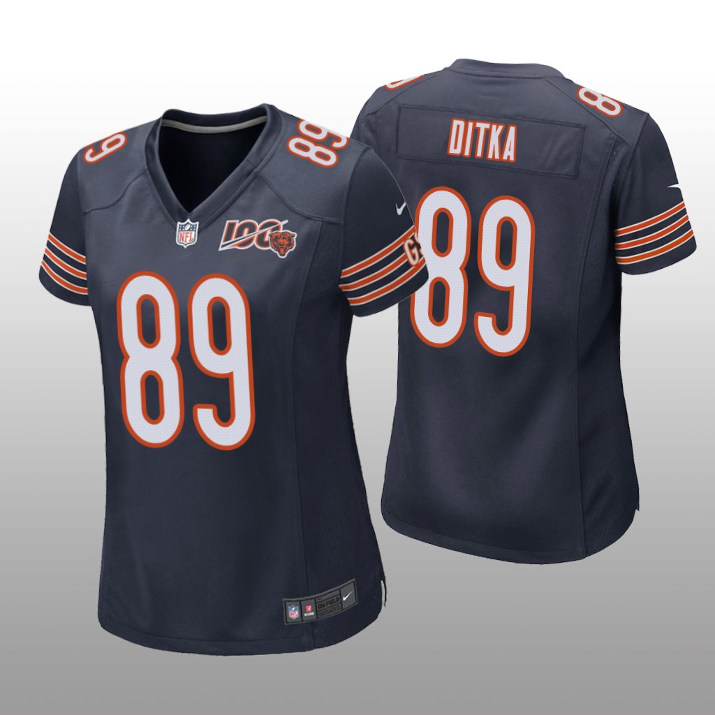 Chicago Bears Mike Ditka Navy Game Jersey 100th Season - Women's