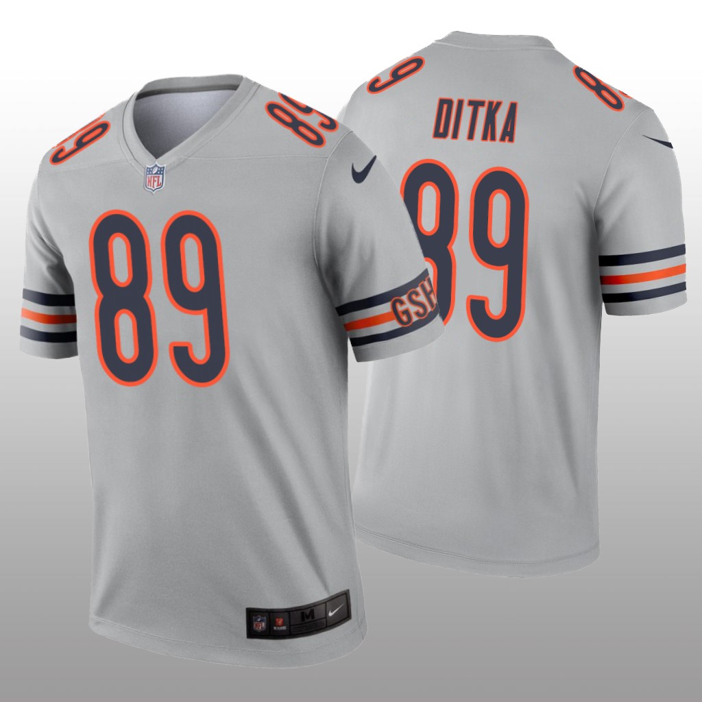 Chicago Bears Mike Ditka Silver Jersey Inverted Legend - Men's