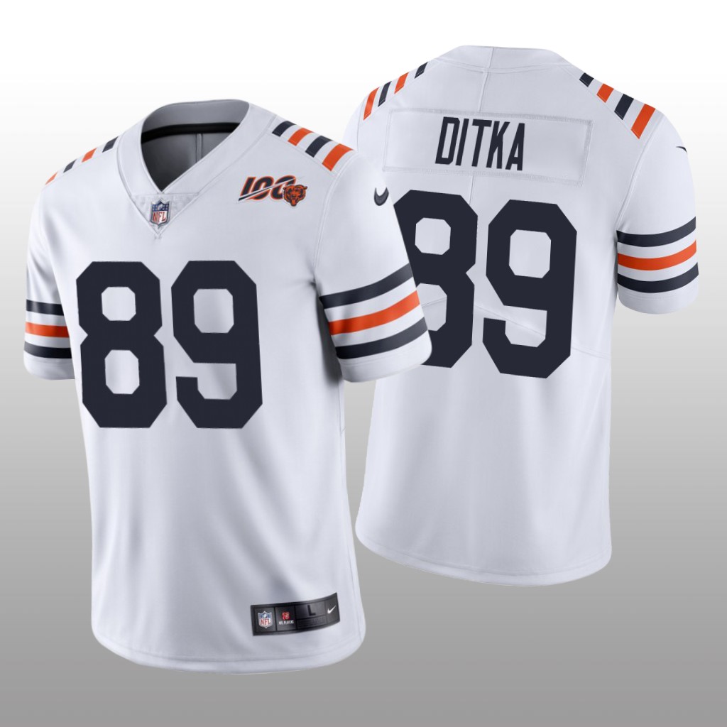 Chicago Bears Mike Ditka White Alternate Classic Limited Jersey 100th Season - Men's