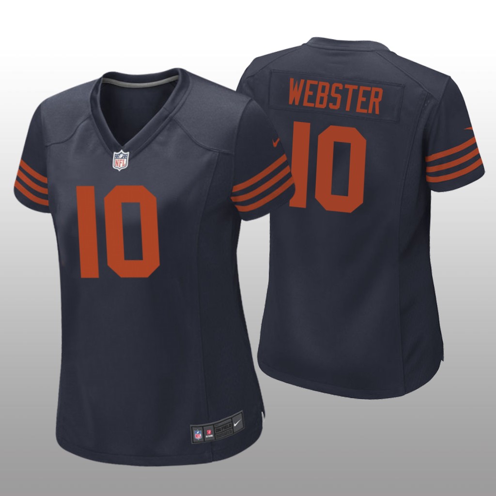 Chicago Bears Nsimba Webster Navy Jersey Throwback Game - Women's