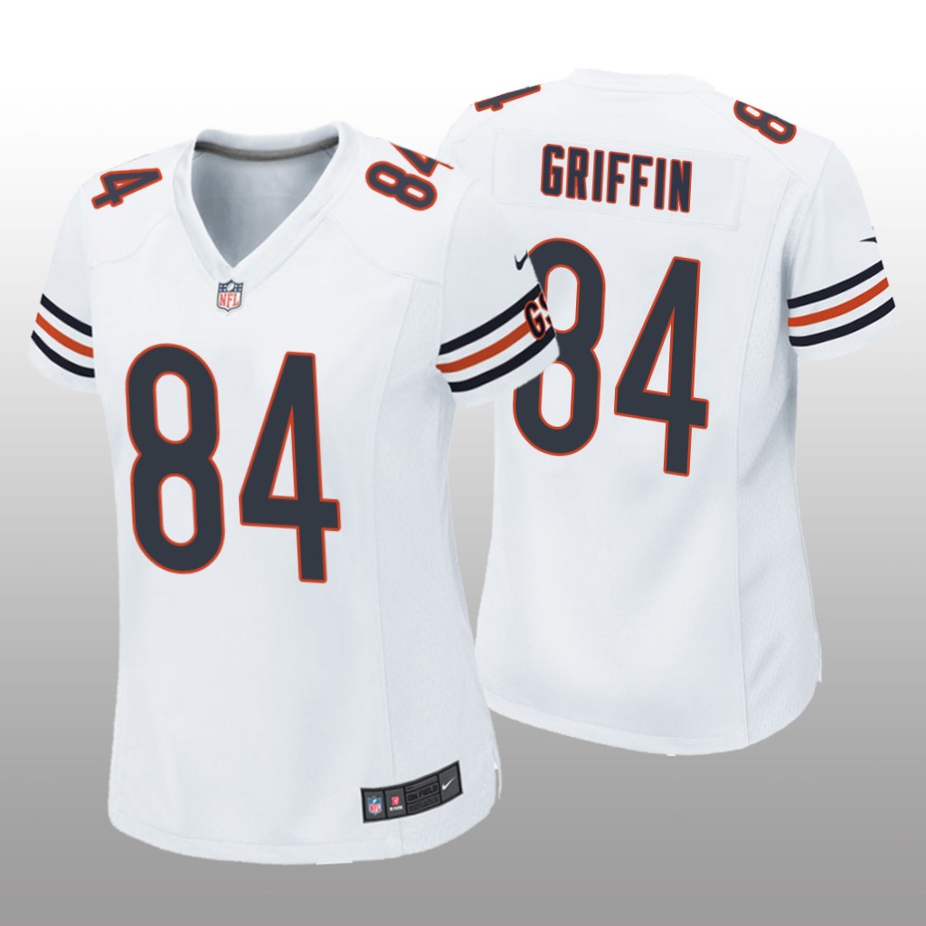 Chicago Bears Ryan Griffin White Jersey Game - Women's
