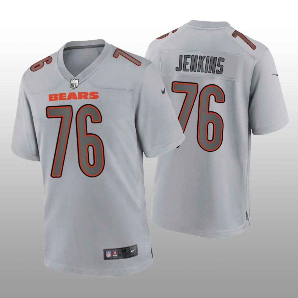 Chicago Bears Teven Jenkins Gray Jersey Atmosphere Fashion Game - Men's