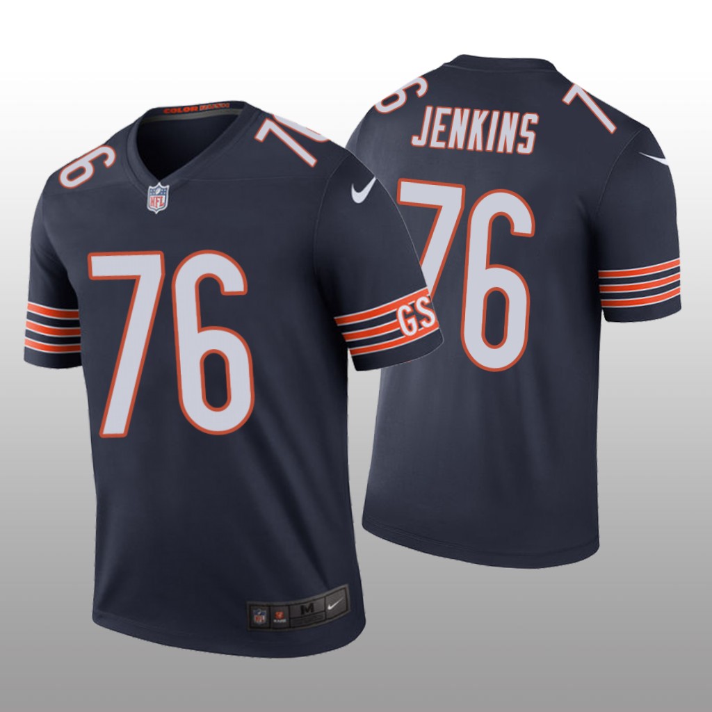 Chicago Bears Teven Jenkins Navy Jersey Color Rush Legend - Men's