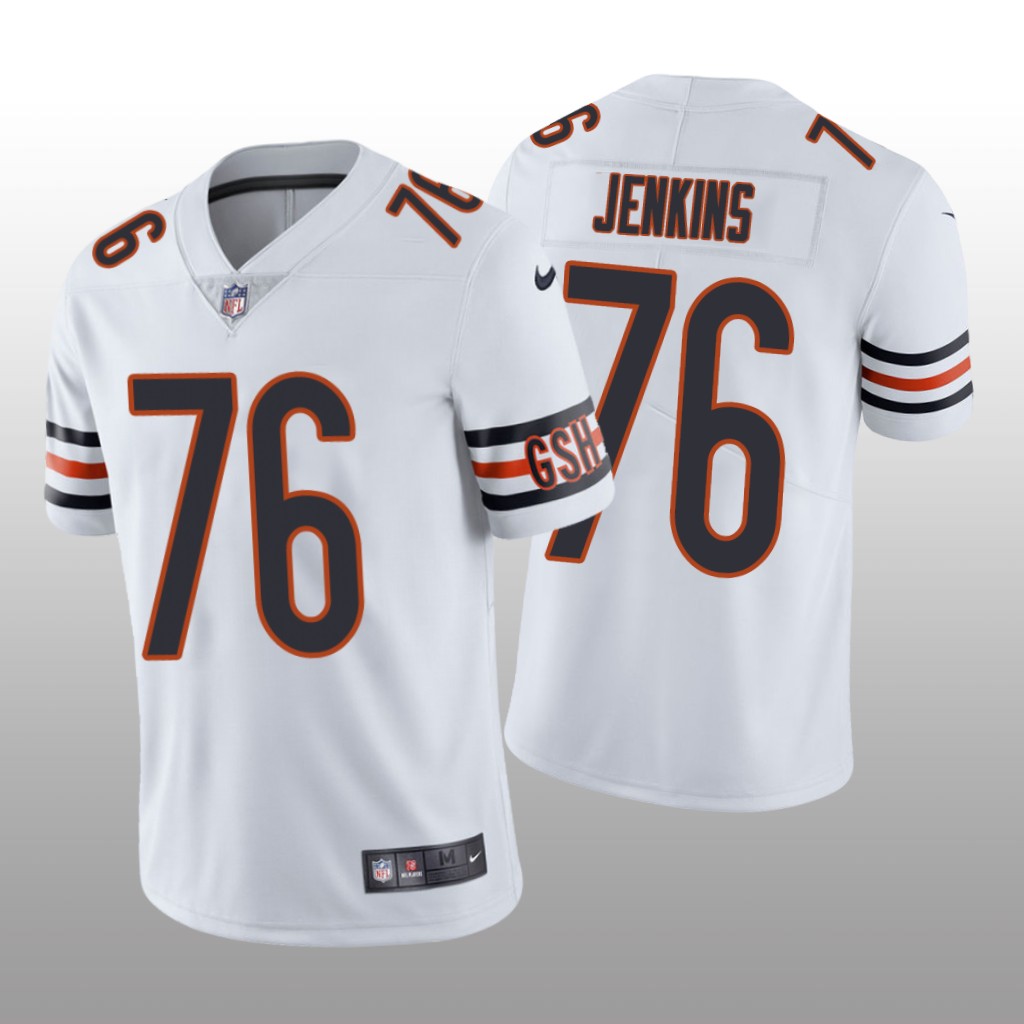 Chicago Bears Teven Jenkins White Jersey Vapor Limited - Men's