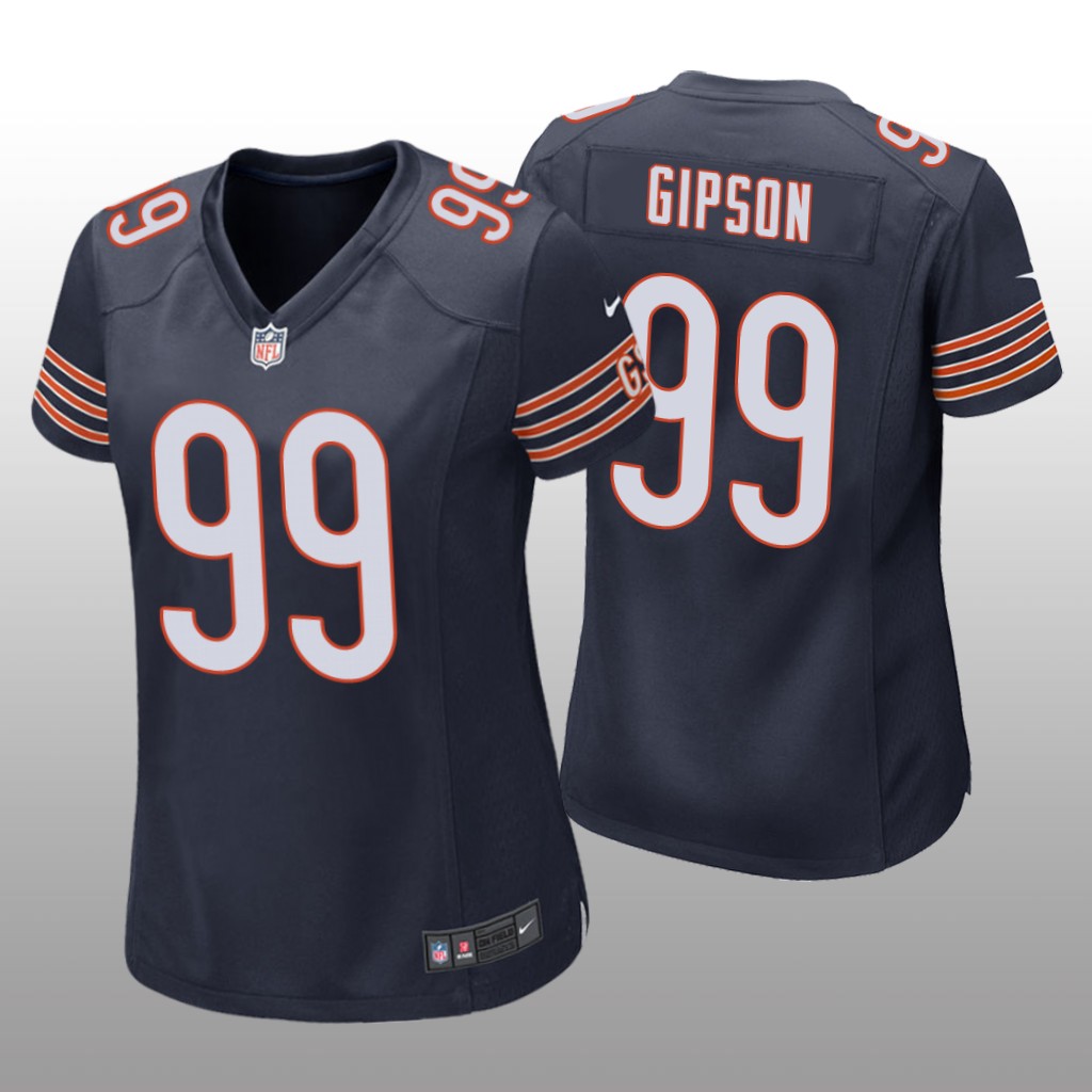 Chicago Bears Trevis Gipson Navy Jersey Game - Women's