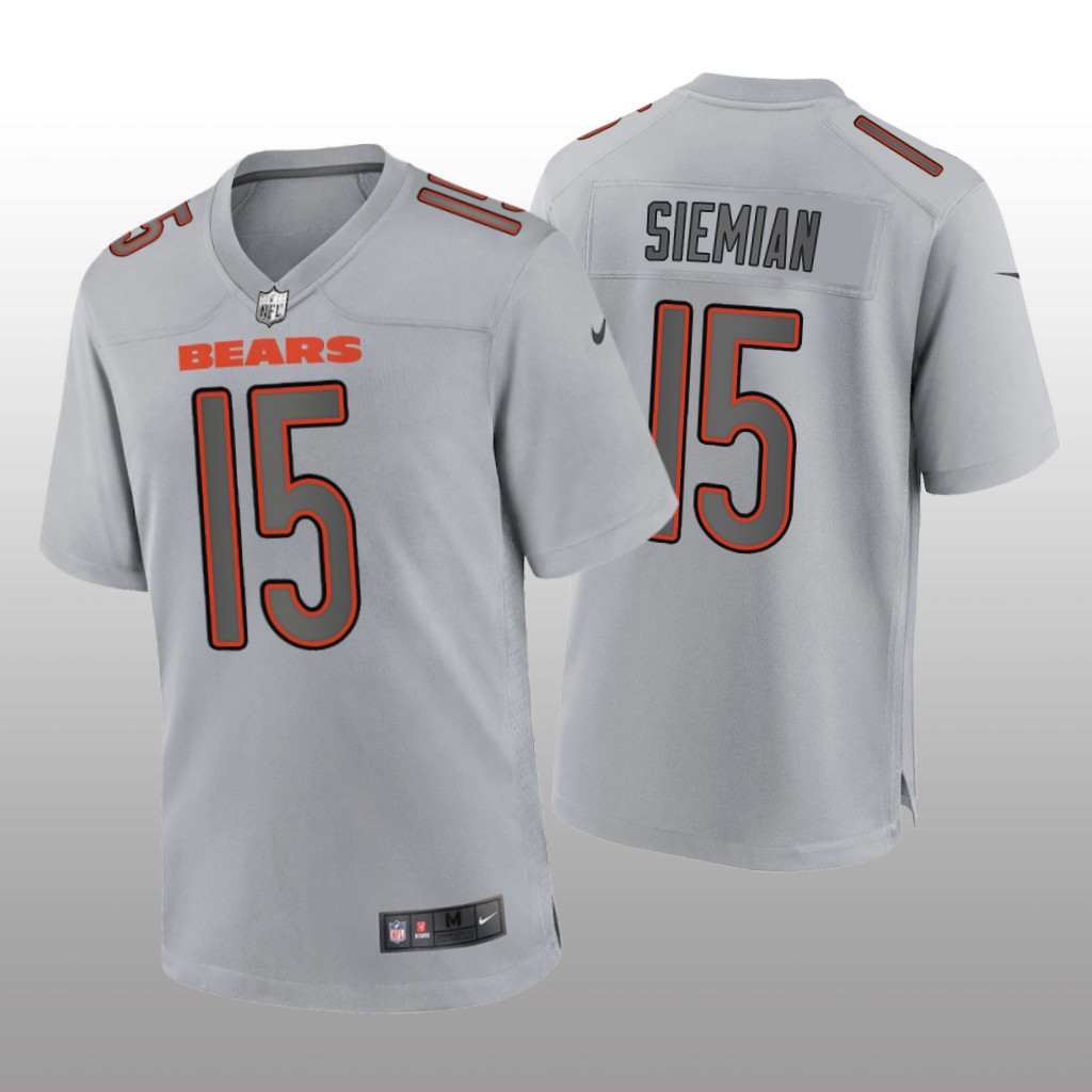 Chicago Bears Trevor Siemian Gray Jersey Atmosphere Fashion Game - Men's