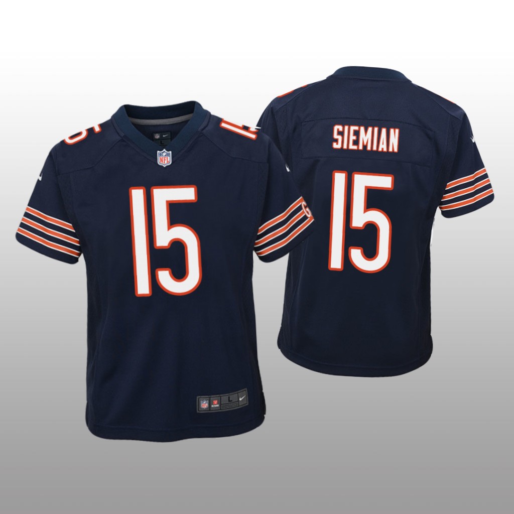 Chicago Bears Trevor Siemian Navy Jersey Game - Youth