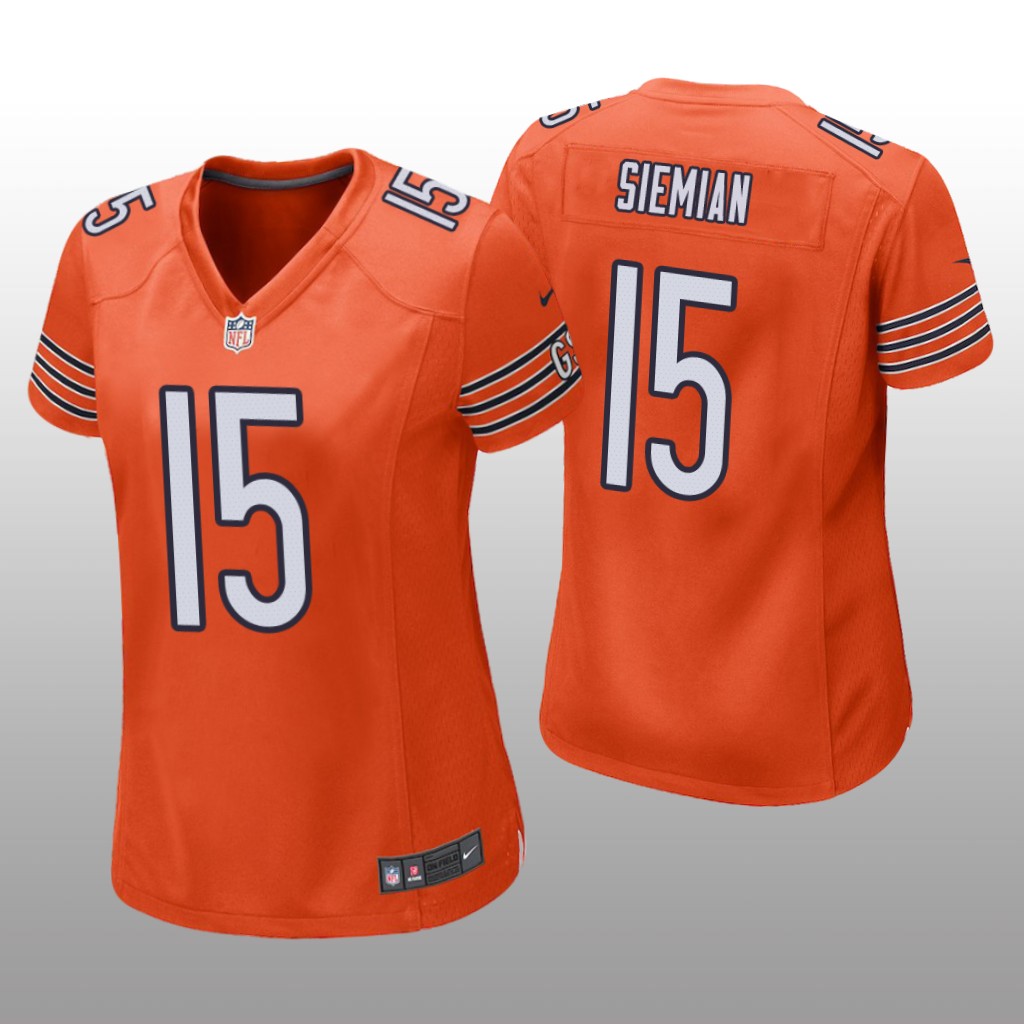Chicago Bears Trevor Siemian Orange Jersey Alternate Game - Women's