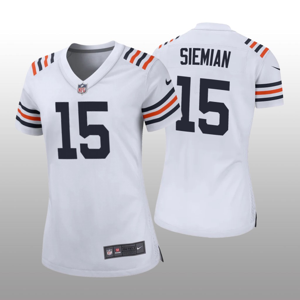 Chicago Bears Trevor Siemian White Jersey Game - Women's