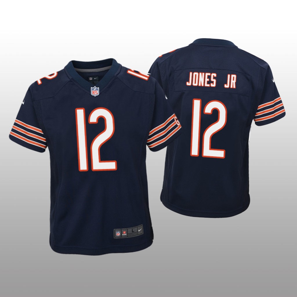 Chicago Bears Velus Jones Jr. Navy Jersey Game - Youth