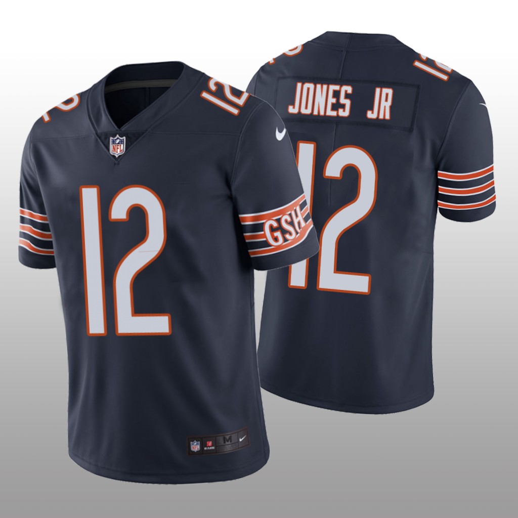 Chicago Bears Velus Jones Jr. Navy Jersey Vapor Limited - Men's