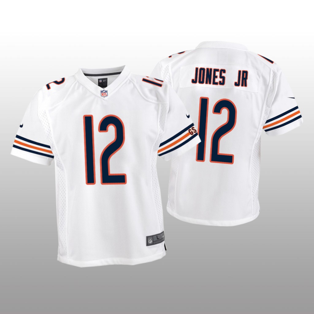 Chicago Bears Velus Jones Jr. White Jersey Game - Youth