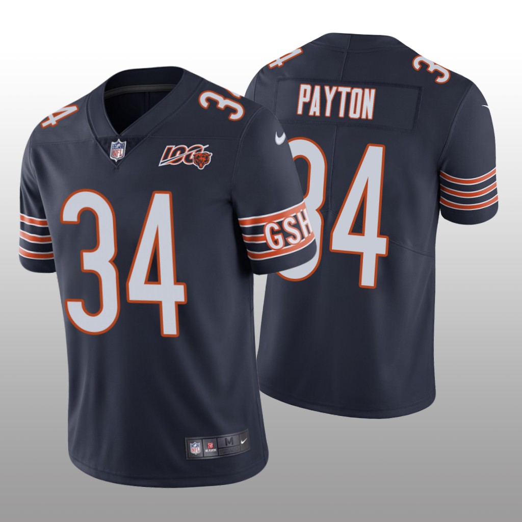 Chicago Bears Walter Payton Navy Limited Jersey 100th Season - Men's