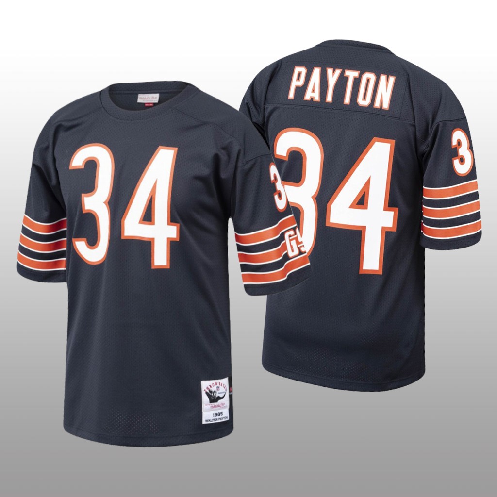 Chicago Bears Walter Payton Navy Throwback 1985 Jersey - Men's ...