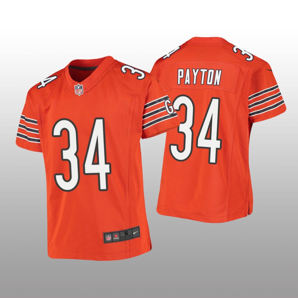 Chicago Bears Walter Payton Orange Jersey Game - Youth