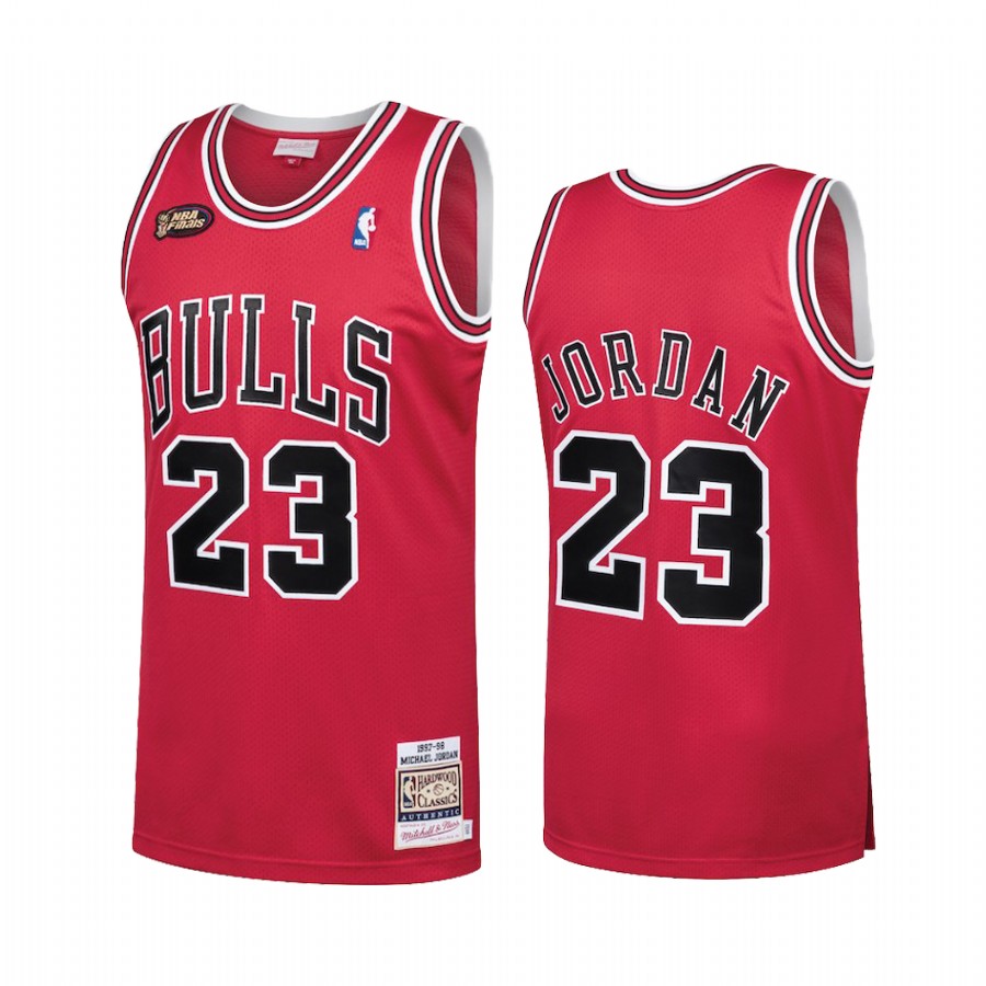 Chicago Bulls #23 Michael Jordan last dance 1998 Finals Red Hardwood ...