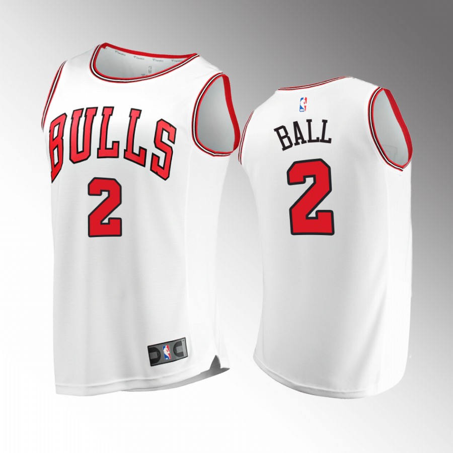 Chicago Bulls #2 Lonzo Ball Association Jersey 2022-23  White