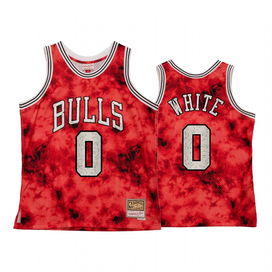 Chicago Bulls Coby White Galaxy Constellation Jersey Men Red Heritage